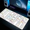 Большой Коврик для Мыши Лист Клавиатура Excel Настольный Коврик Excel Сочетания Клавиш Коврик для Мыши Xxl Коврик для Клавиатуры и Мыши Со Прошитым Краем Нескользящий Настольный Коврик