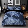 Three-Piece Plant Flower Quilt Set 3D Digital Printing Bedding Kit