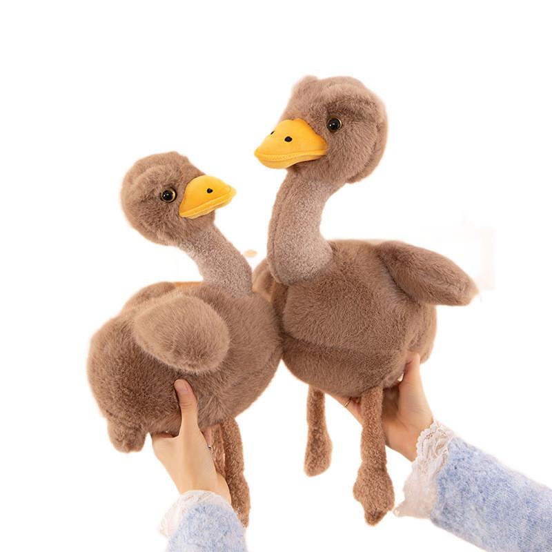 Plush Ostrich Toy Soft Animal Kids Comforting Gift For Children