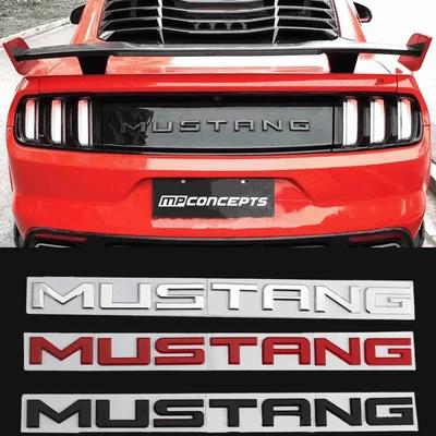 1 шт. Металлическая наклейка с надписью Mustang на кузов автомобиля, наклейка на заднюю крышку багажника, украшение для Mustang Shelby GT 350 15-18, внешние аксессуары