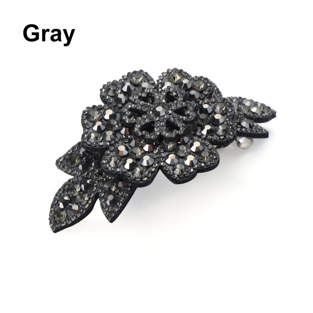 Аксессуары Женская Мода Прочный Гибкий Зажим для Волос Стразы Заколка для Волос Заколки Кристалл Цветок