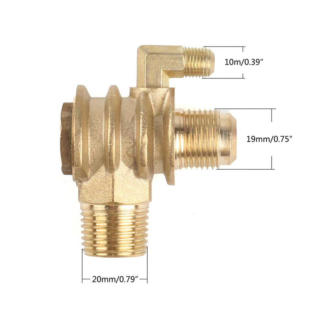 3-Way Unidirectional Check Valve Connect Pipe Brass/Aluminium Alloy High Quality Air Compressor Replacement Check Valves