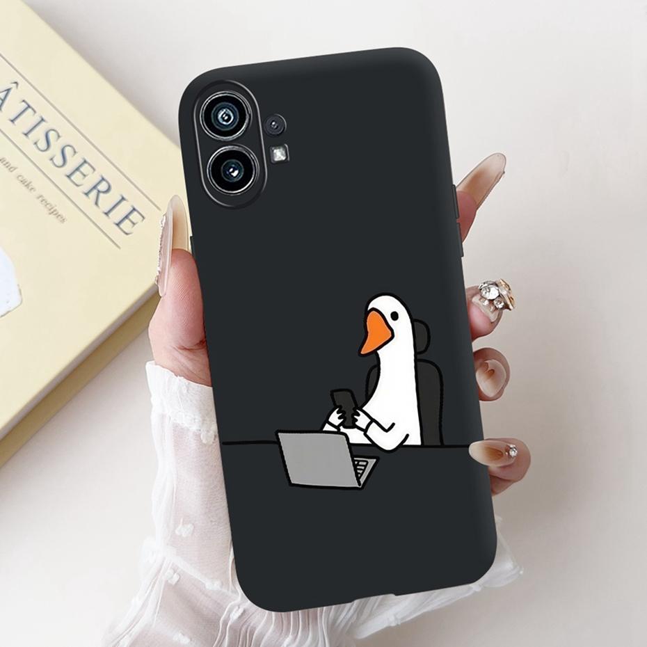 Модный Чехол-Картина Для Nothing Phone (1) Черный Мягкий Силиконовый Чехол Для Nothing Phone One Phone1 Чехлы Бамперы