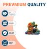 Artificial Coral Decor for Aquarium Resin Fake Reef Rocks Eco-Friendly Fish Tank Ornaments for Freshwater and Saltwater