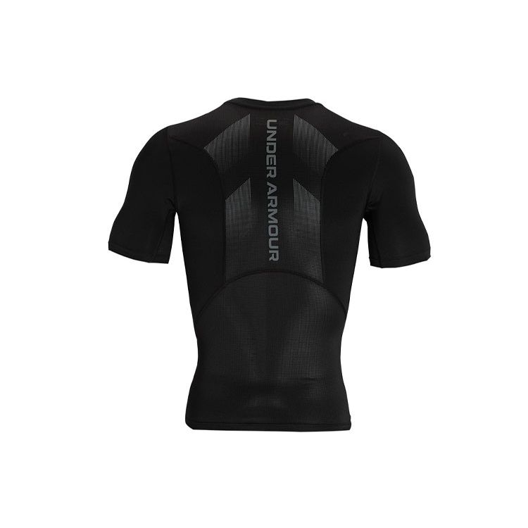 Under Armour HeatGear Vent Short Sleeve Compression Fitness Shirt Men Tops Black 1362452-001