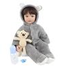 BZDOLL 60 см кукла реборн для мальчиков и девочек-партнеров (Тканевый корпус, мягкая силиконовая конечность) Реалистичная 24-дюймовая малышка Alive Bebe