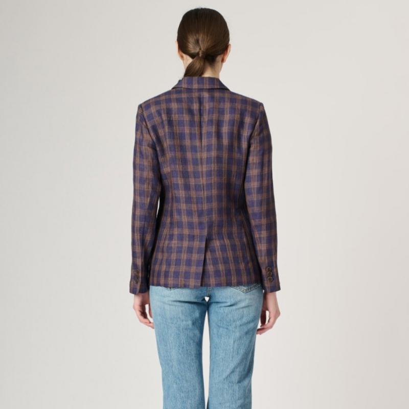 BCBG Проверьте куртку с одним карманом B4m3j172
