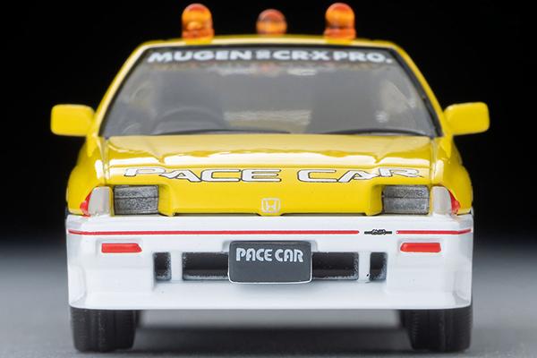 Tomica Honda Ballade Sports MUGEN PRO Автомобиль безопасности трассы Судзука Литая модель CR-X (Желтый/Белый) LV-N318b [Tomix 1/64 Автомобиль] [Время]