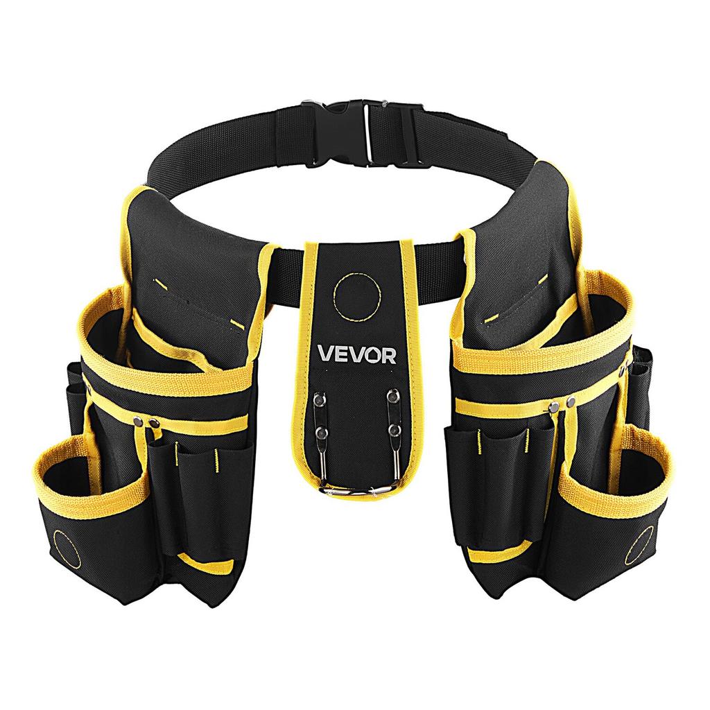 Tool Belt, Magnetic Tool Pouch for Men, 28 Pockets Heavy Duty Adjustable Utility Belt Detachable Bag for Electrician, Carpenter, Construction, Work