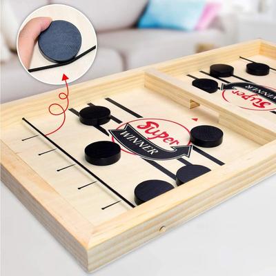 Настольный хоккей Темповая настольная игра Sling Puck Fast Sling Puck Winner Party Game Взрослая детская семейная игра Настольная игра Battle