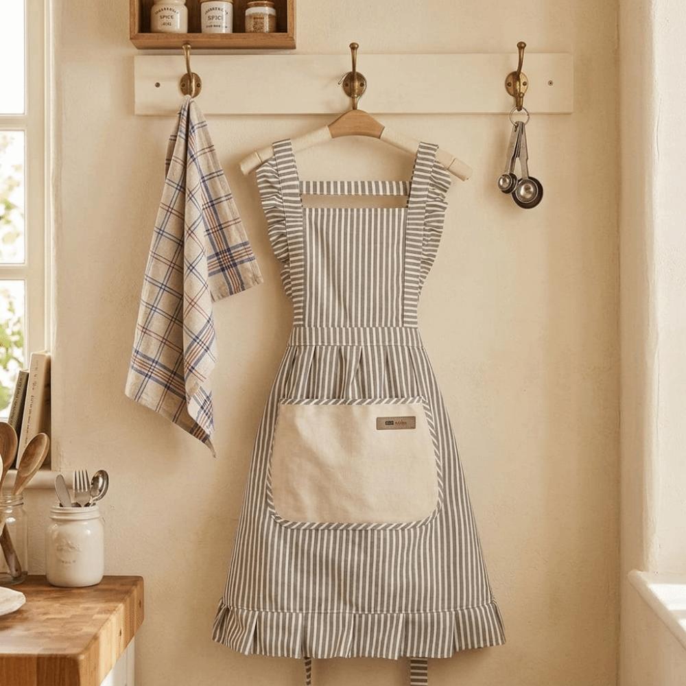 Breathable Kitchen Cooking Apron Durable Catering Work Clothes Gardening Work Uniform Florist Work