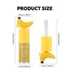 Banana Lip Gloss Oil, High Shine Mirror Glossy Clear Lip Tint, Deeply Hydrating Moisturizing Plumping Lip Glow Balm, Cute Fruit Lip Care Makeup