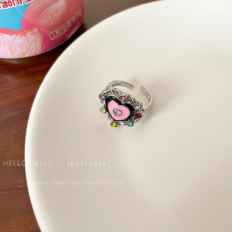 Новые милые зеленые кольца-монстры для женщин, модные милые двухцветные кошачьи глаза, открытые парные кольца, свадебные аксессуары для пальцев, ювелирные изделия