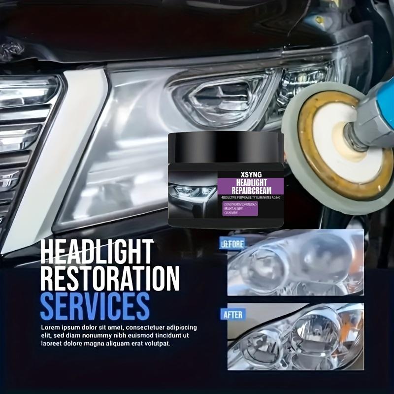Комплект для ремонта автомобильных фар - Полировка фар, Удаление окисления, Восстановление прозрачности, Не требует шлифовки, Восстановление фар