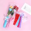 50pcs Transparency Bag Rose Single Flower Bag Bouquet Wrapping Paper Plastic Opp Bag Floral Packaging Materials Accessory