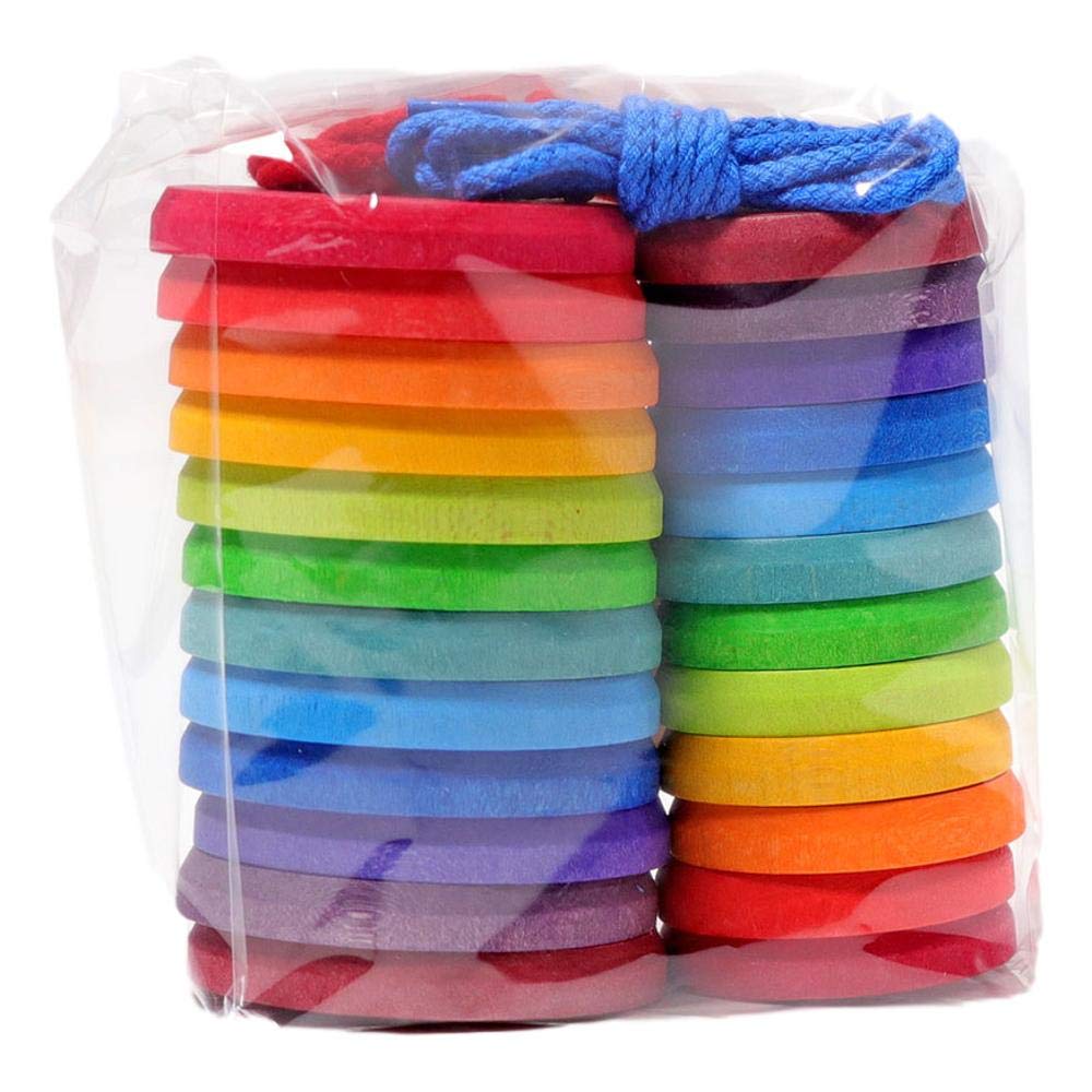 Grimms Lacing Threader with Rainbow Buttons GM10317