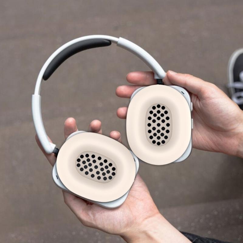 Silicone Earpads Sleeve Protective Covers Shockproof AntiDust Earphone Accessories For Headphone(1) Ear Cushions