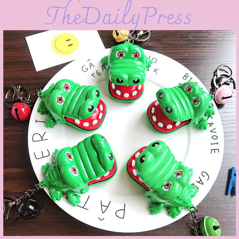 Creative Crocodile Bite Toy Keychain Cute Cartoon Bag Pendant Exquisite Children's Unique Small Toy Bulk