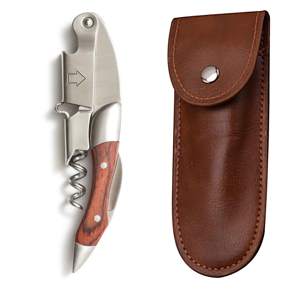 Открывалка для вина и пива, персонализированный штопор для официантов из нержавеющей стали с резаком для фольги