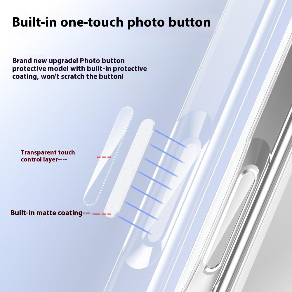 For iPhone 17 Pro Max Case Air Cushion TPU+Glass Back Shockproof Phone Cover