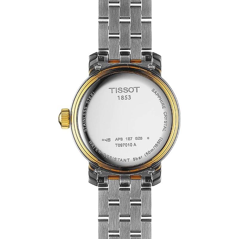 Tissot Женские часы серии Harbour с кварцевым механизмом, водостойкость 50 м, швейцарские, белый циферблат 29 мм, корпус из нержавеющей стали, модель T097.010.22.118.00