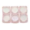 NAILNARA White Fantasia Small Particle Nail Glitter Set of 6, Mixed Colors, 1 Set