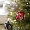 6pcs/set WillowLeaf Design Ball Ornaments Hanging Ball Decoration Christmas Party