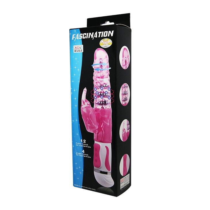 Gel Rotating Penis Vibrator - Fascination