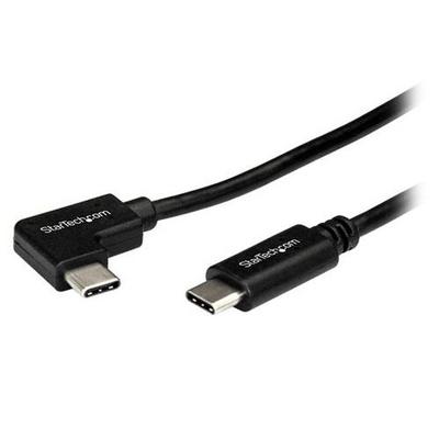 USB-C кабель, изогнутый под прямым углом, 1 м - STARTECH - USB 2.0 - Черный