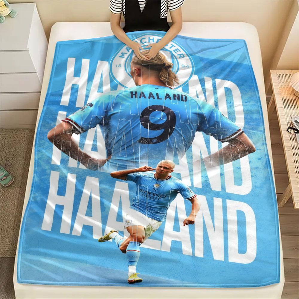 Haaland poster FlAannel Blanket, High quality Comfortable for All Seasons, Home Decor, Warmth and Comfort