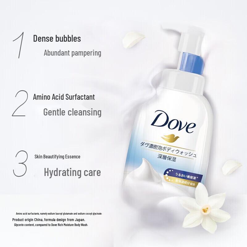 DOVE Глубоко питающая пена для душа