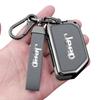 Metal Leather 2 3 4 Buttons Car Flip Key Case Cover For Jeep Gladiator JT Sahara JLU Wrangler JL Rubicon 2018 2019 Accessories