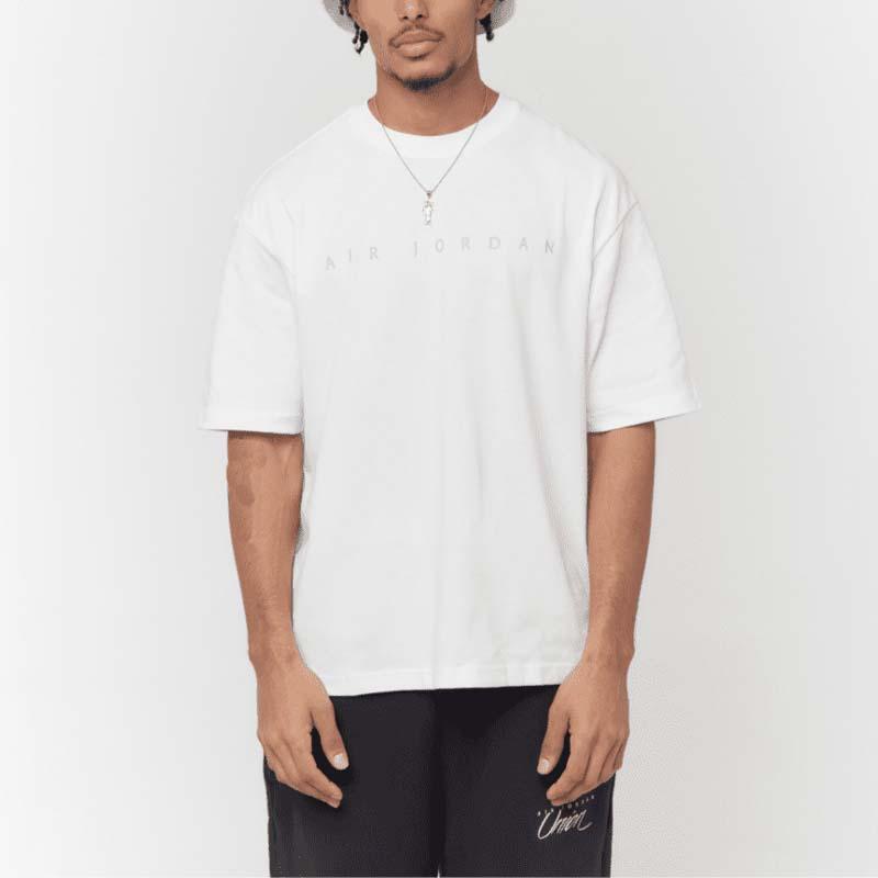 Jordan Футболка X Union MJ S/S (Азия) Уличная одежда унисекс White/Grey Haze DV7344-100