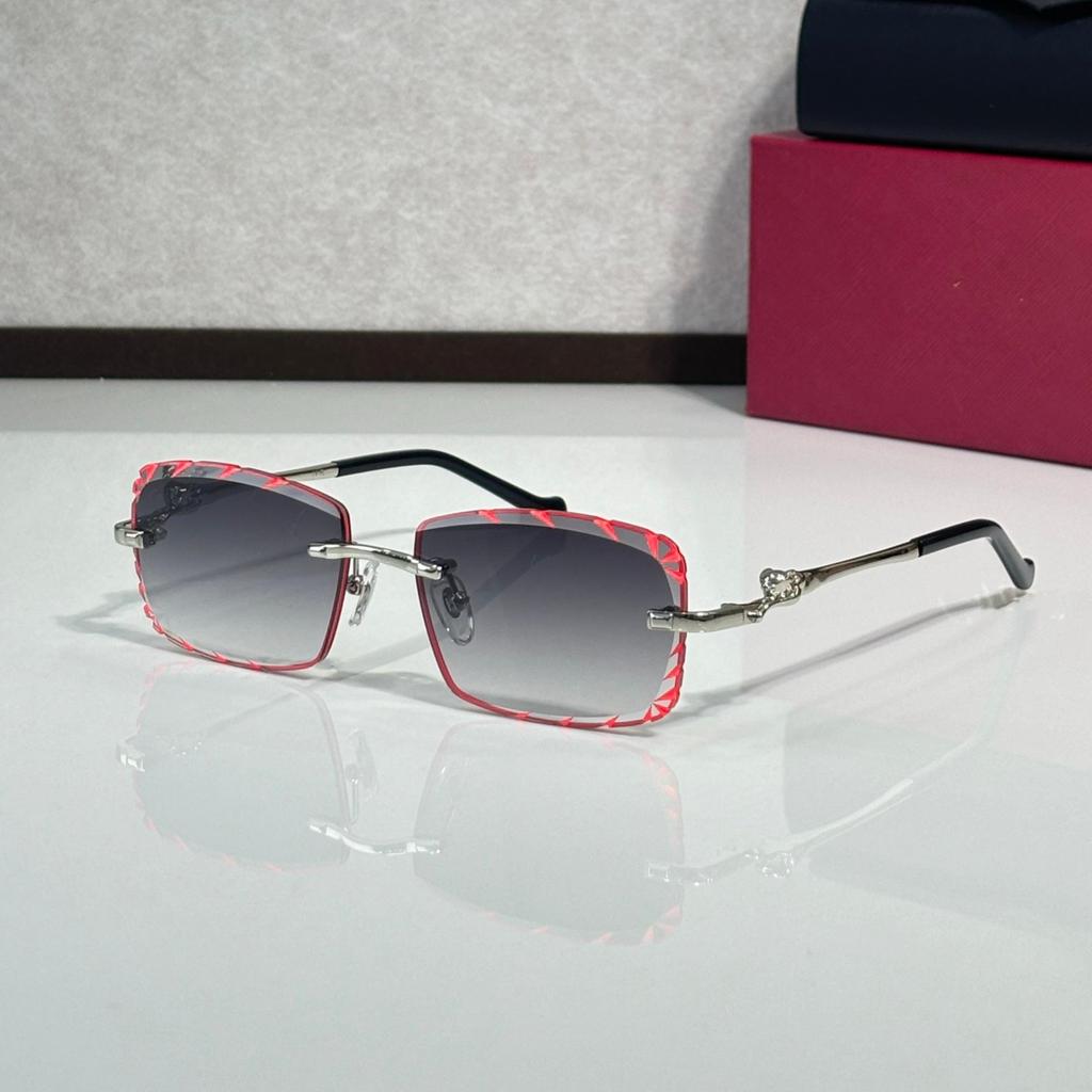 CT02507J Безрамные солнцезащитные очки с леопардовым принтом для унисекс - Модные, Универсальные, Фотохромные для вечеринок и отпусков