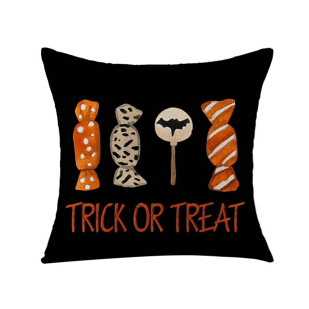 New Halloween Pillow Cover Pumpkin Sofa Cushion Cover Home Living Room Bed Pillow