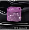 Luxury Diamond Car Trash Can Rear Seat Hanging Trash Can Storage Box Storage Box Bling Diamond Car Trash Can With Lid