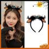 Bow Plush Ball Spider Bat Women Hair Hoops Elk Antler Korean Style Hairbands Halloween Headbands