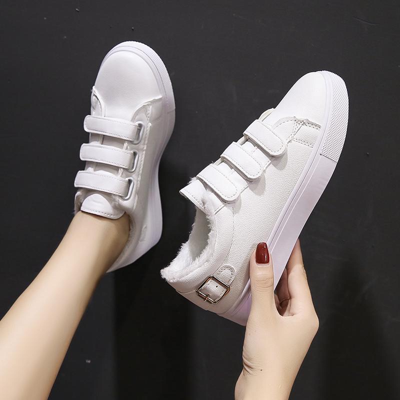 Модные уличные легкие повседневные универсальные однотонные спортивные женские ботинки с плоским дном белые черные женские туфли