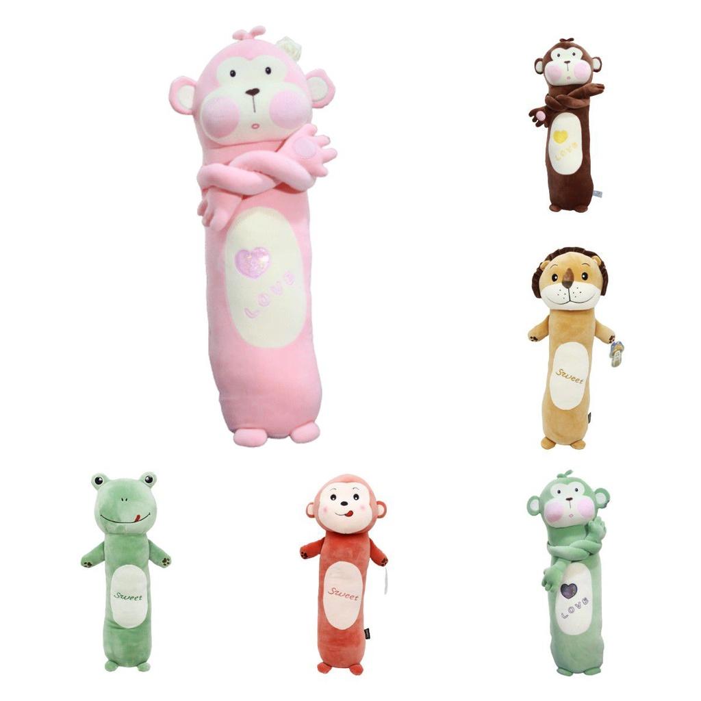 Super Soft Monkey Toy Cushion Plush Long Pillow Sleeping Room Sofa Decor