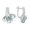 Серебряные серьги с натуральным топазом 8.333ct (2179733)