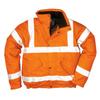 Portwest Mens Hi-Vis Safety Workwear Bomber Jacket GO/RT