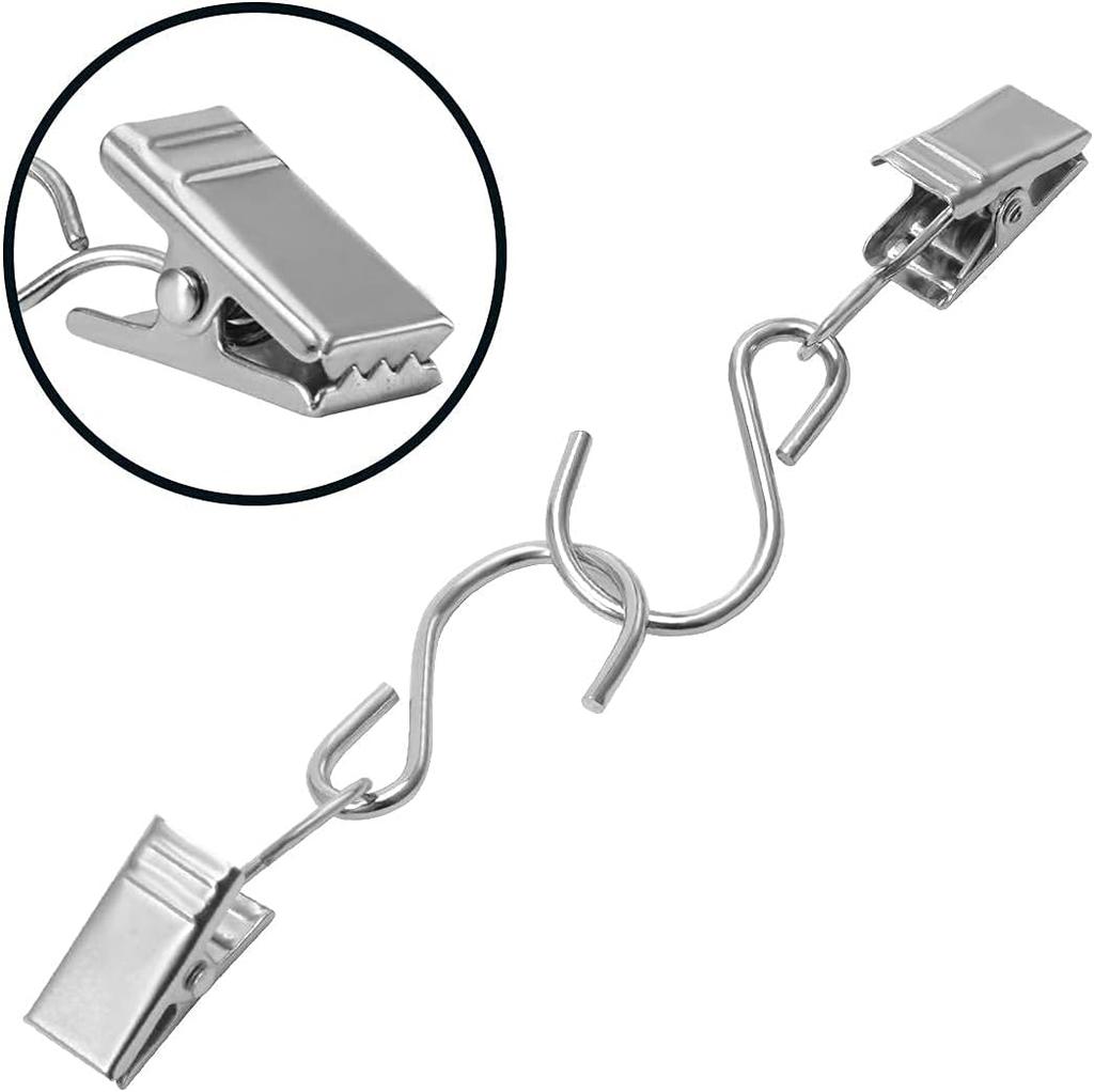 10 штук Практичные крючки из нержавеющей стали для оконной шторы Легко для оконной шторы Фото S-образные крючки