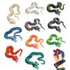 3D Printed Skeleton Snake Figurine Movable Joints Skeleton Snake Figure Articulated Animal Model Toy Home Office Bookshelf Desktop Decoration Ornament