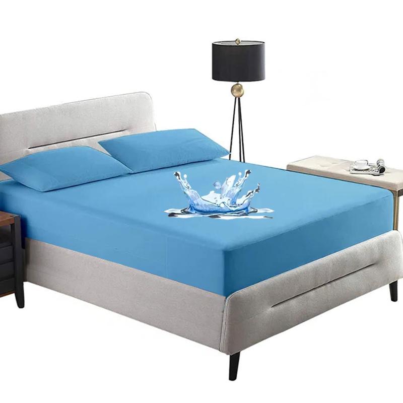 Водонепроницаемый протектор матраса 2025, Однотонное покрывало, Натяжной чехол для матраса, Пыленепроницаемая дышащая стираемая простыня для недержания