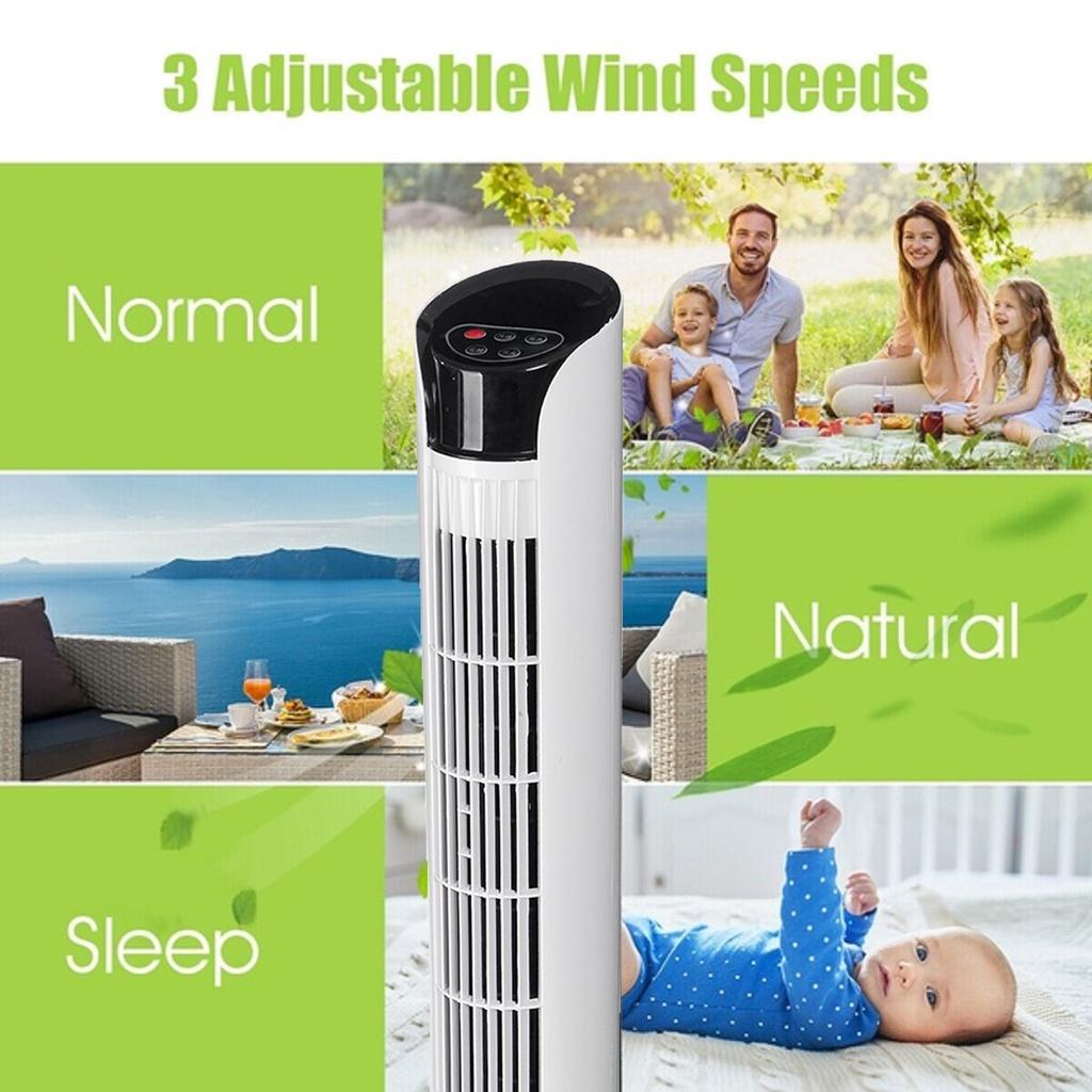 220V Conditioning Ventilator Air Conditioner Cooling Fan Air Cooling Tower Floor Bladeless Fan Electric Fan Remote Timer