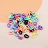 50Pcs/Lot Colourful Link Chain Pendents Connects Charms Acrylic Crafts For DIY Necklace Bracelet Jewelry Making Accessories