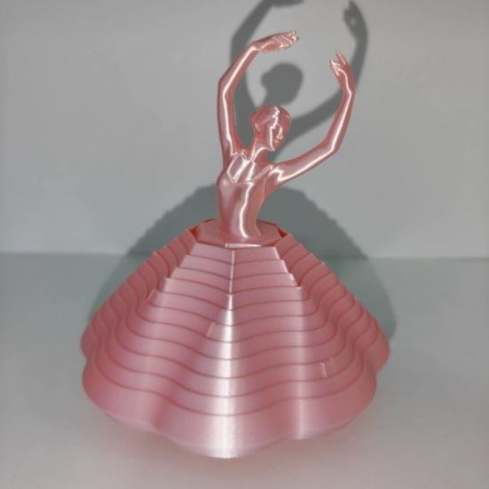 Вращающаяся балерина из 3D-печати, игрушка-спиннер, танцовщица балета, кинетическая настольная игрушка, расширенная сенсорная игрушка для снятия стресса для дома и офиса