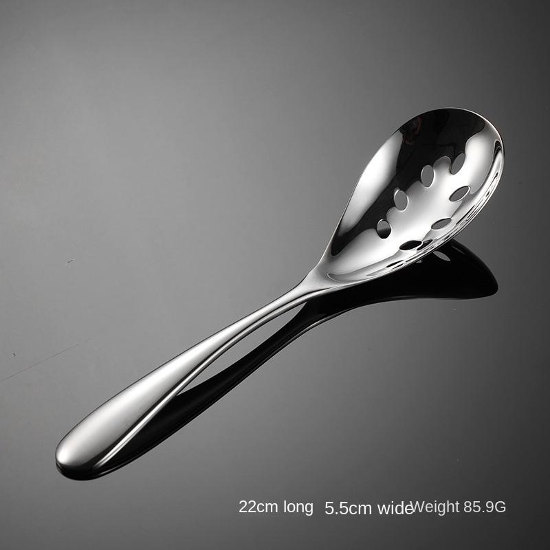 HANYANG 316 Stainless Steel Communal Spoon Funnel Extended Household Meal Spoon Gift Mirror Polished
