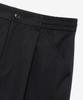 Mind Bridge [Air Cool] Mesh Semi-Wide Cargo Full Elastic Waist Black Half Pants