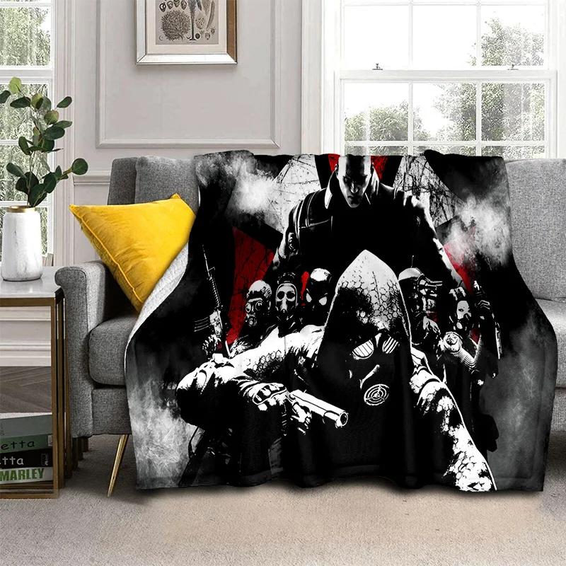 3D R-Resident Evil Gamer Games Одеяло, мягкое одеяло для дома, спальни, кровати, дивана, пикника, путешествия, офиса, отдыха, одеяло, детское одеяло